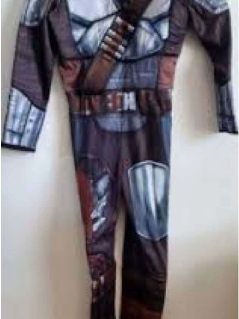 Halloween costume Star Wars mandalorian Brown and Gray Warrior One-Piece Costume